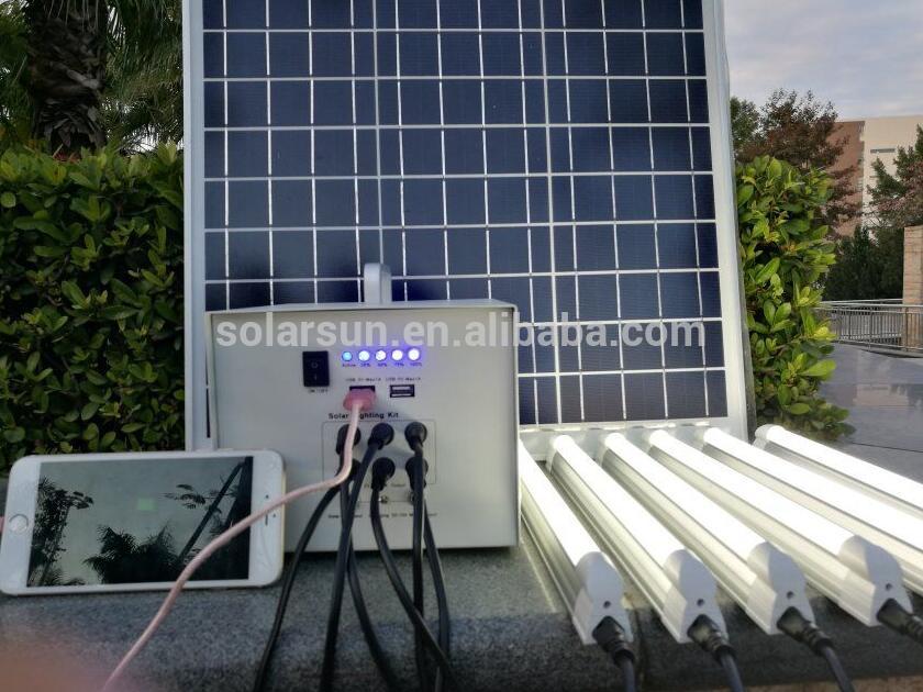 12v 10w 15w 20w 30w solar portable home and camping mini lighting kit solar generator
