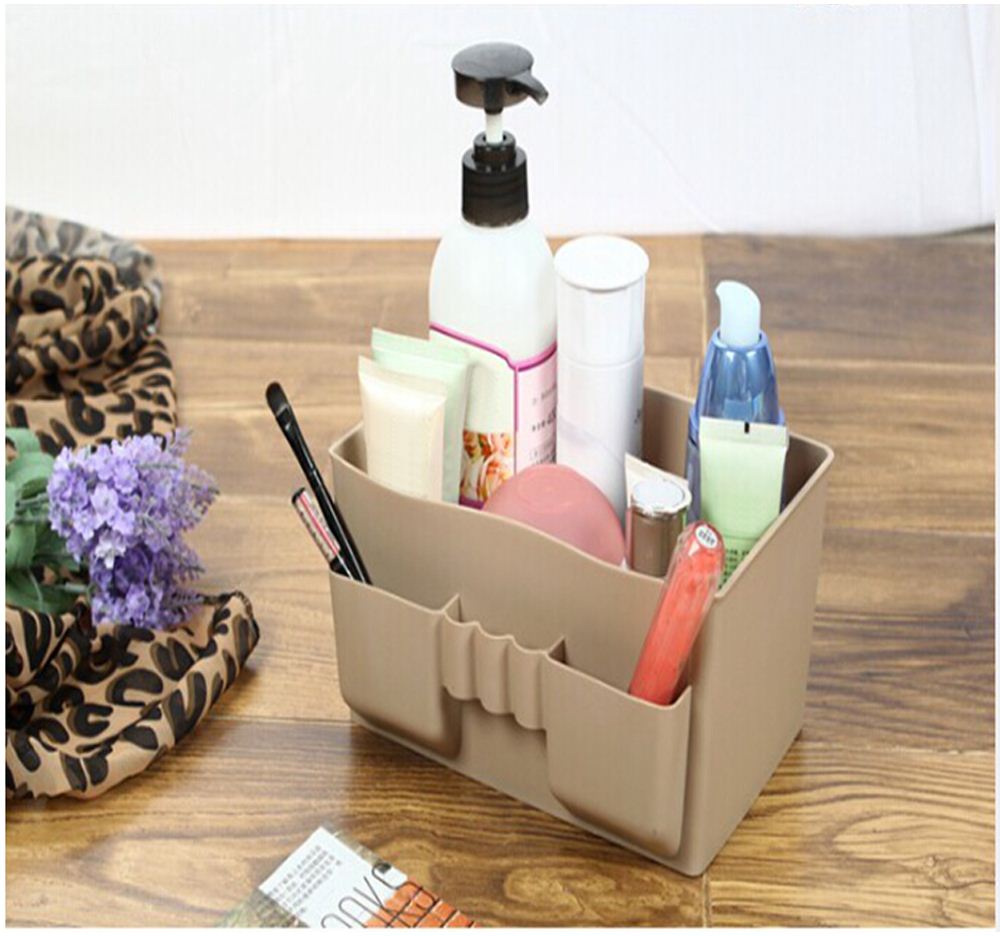 Fashion Make Up Organizer Multi-use Cosmetic Bathroom Organizer Storage Box Drawer Plastic Makeup Storage Container