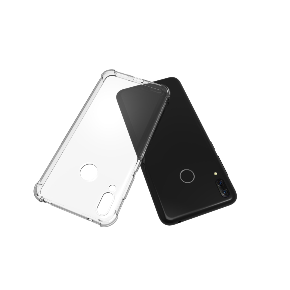 Transparent Shockproof soft  case For Huawei Y7 2019 Tpu cover