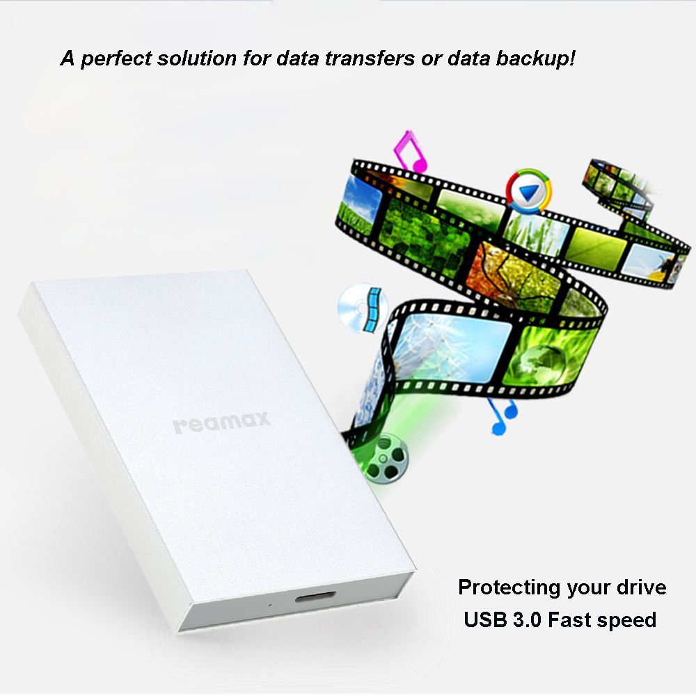 USB 3.0 Super Speed Portable 2.5 SATA HDD SSD External Hard Drive Disk Enclosure Box Case with Silicone Protective Cover Case