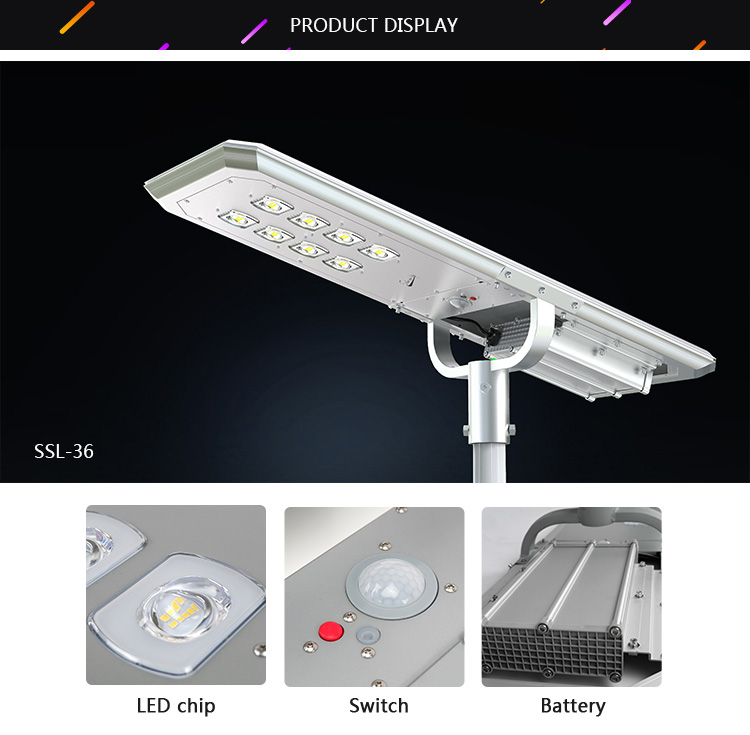60W solar power led light remote control solar led pathway lights outdoor