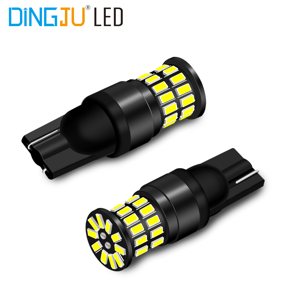 New Style Led T10 W5w 194 38smd 3014 Decoding Bulb 12/24v 1.7w 198lm Car Licence Plate Light Compatible Products