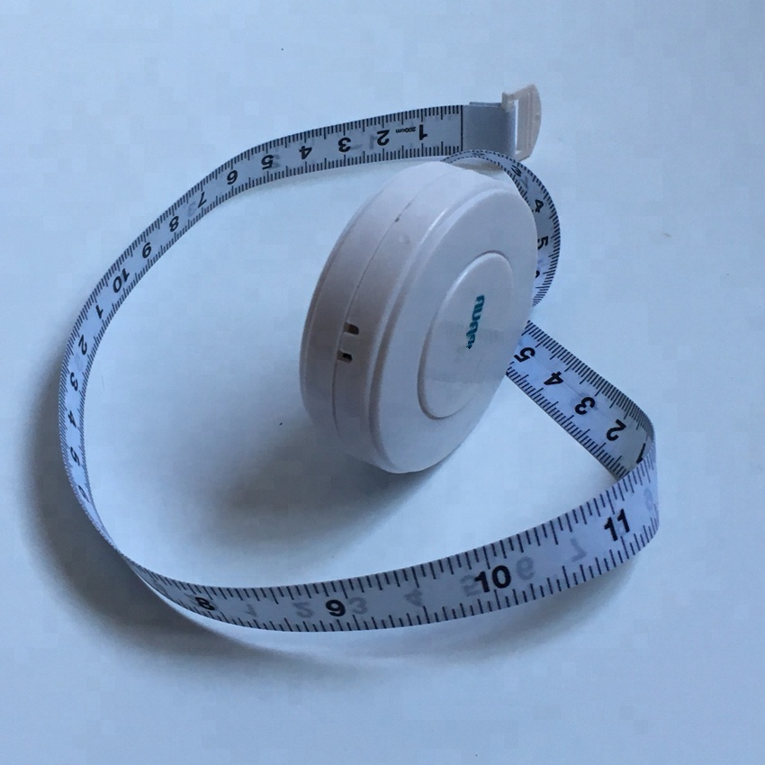 2meters round white PVC soft Tape Measure