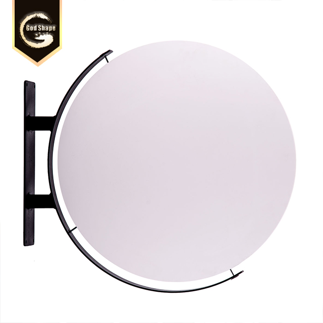 Round Acrylic Blister LED Light Box for Store Name and Logo