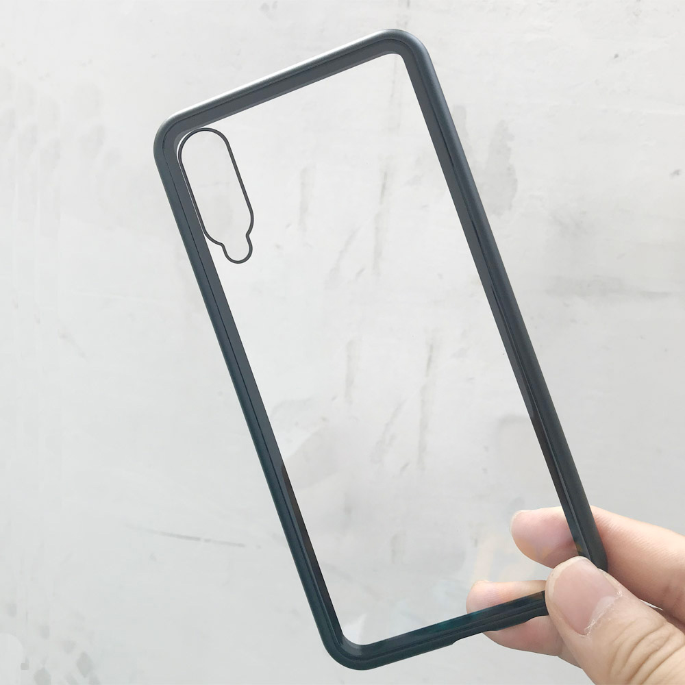Magnetic Tempered Glass cover For Huawei Y6Pro Y7PRO Enjoy 9 Explorer  flip cell phone Metal case Factory supply.