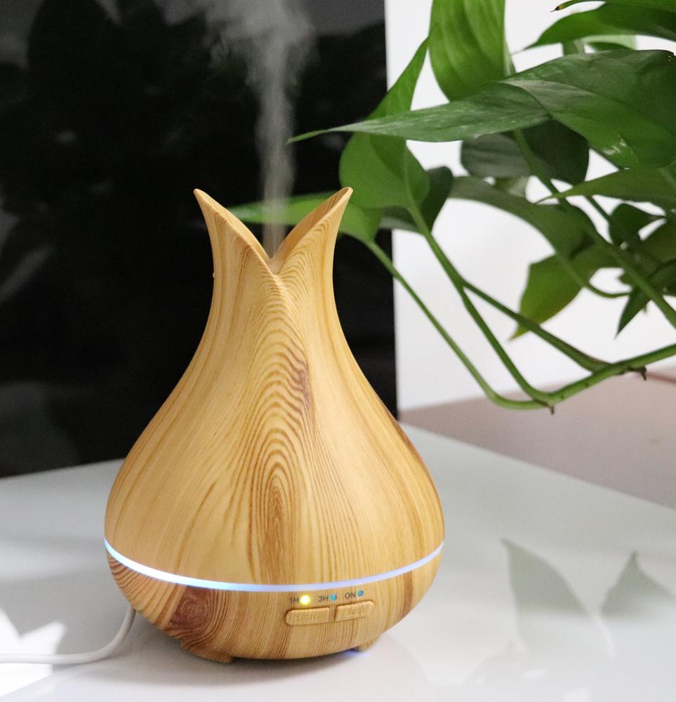 150ML Mini Portable Cool Mist Humidifier Ultrasonic , Air Fleshing  Essential Oil Diffuser with led table light