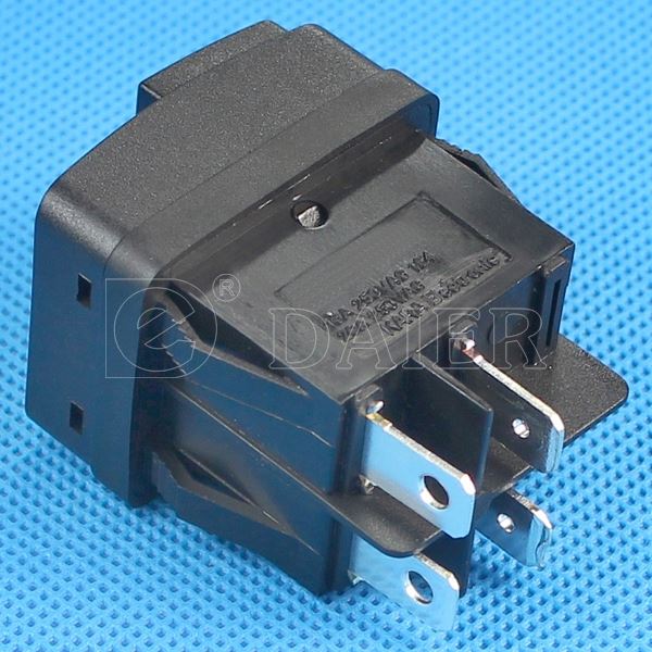 KCD2-2-201P Black Double Pole 4PIN ON OFF Micro Push Button Switch