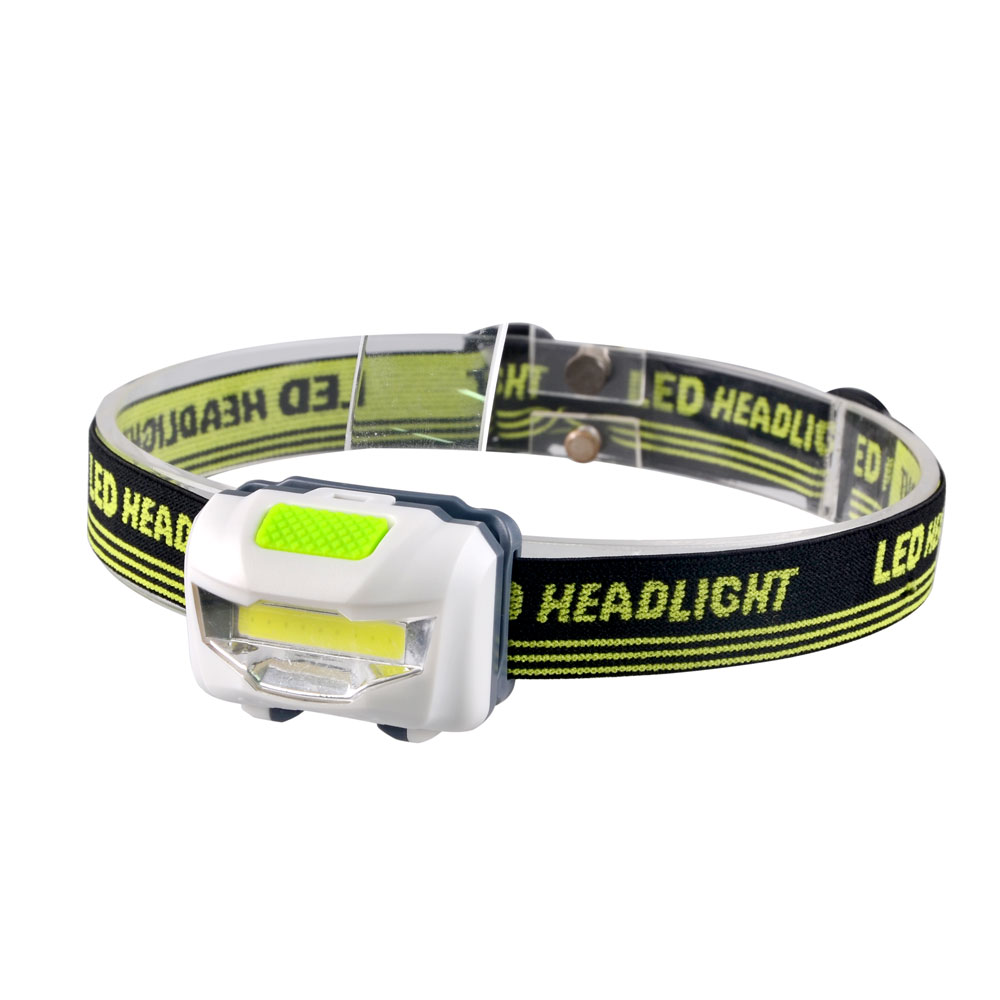 Waterproof battery powered Plastic Mini Led Headlamp 3W COB LED Headlamp