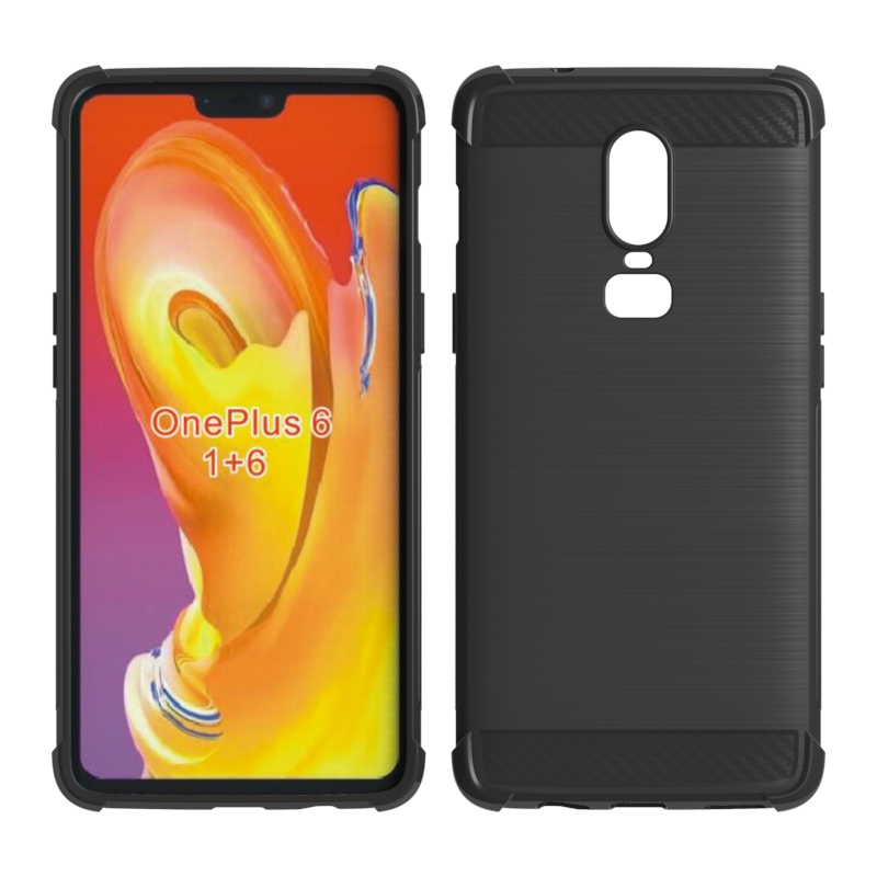 Carbon Fiber Soft Tpu case for Oneplus 6