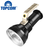 Factory Directly T6 Strong Led Hunting Search Bright Light Torch Rechargeable Long Range Portable Power Bank