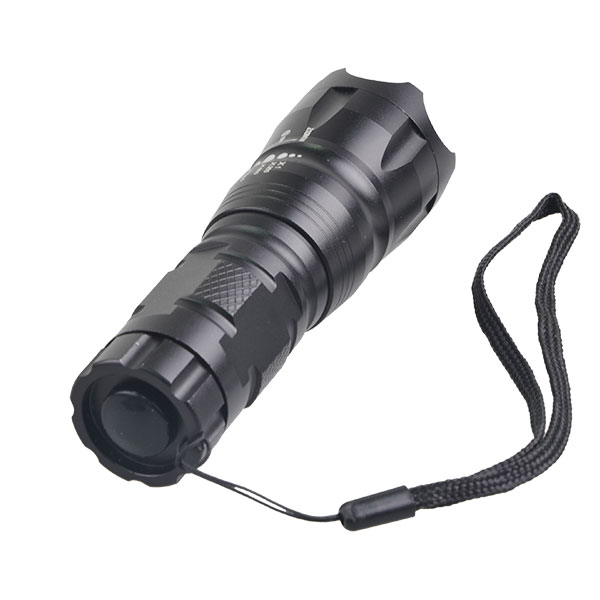 Aluminum Zoom LED Q5 Bike Light with an Flashlight Holder