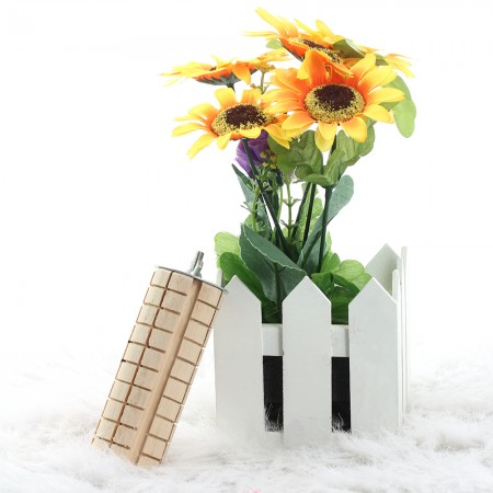 Wooden Teeth Grinding Chew Toy Cage Platform Shelf for Pet Hamster Rat Chinchilla