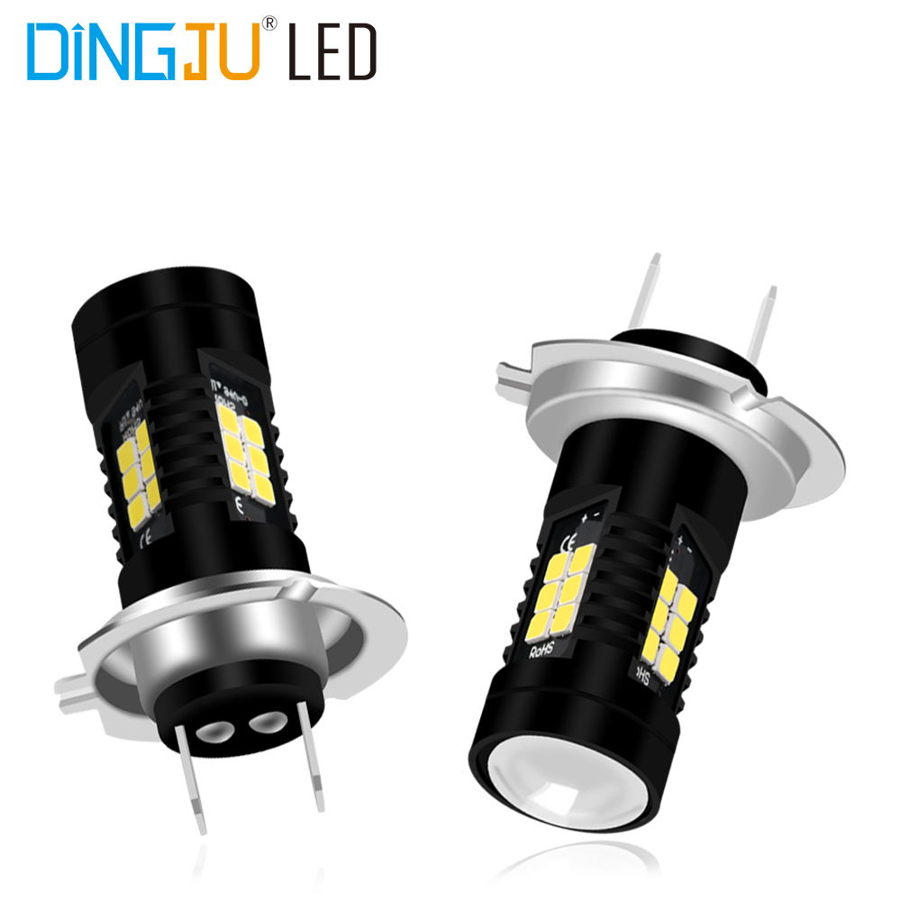 Factory Hot Sale Led H4 H7 2835 21smd Car Headlight 12v 700lm Lens  Auto  Fog Light With Wholesale Price