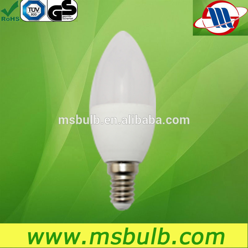 factory price e14 e27 plastic led candle light bulb, e14 led flicker flame candle light bulbs, candle shaped led light bulb