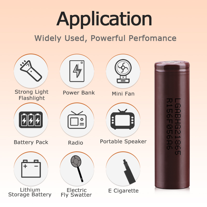 Original HG2 18650 3000mAh 20A Lithium Vape Battery Replacement for LG li ion cell