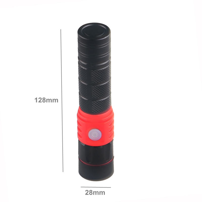 High Power Zoomable 18650 Battery Rechargeable Led Flashlight with USB Charger