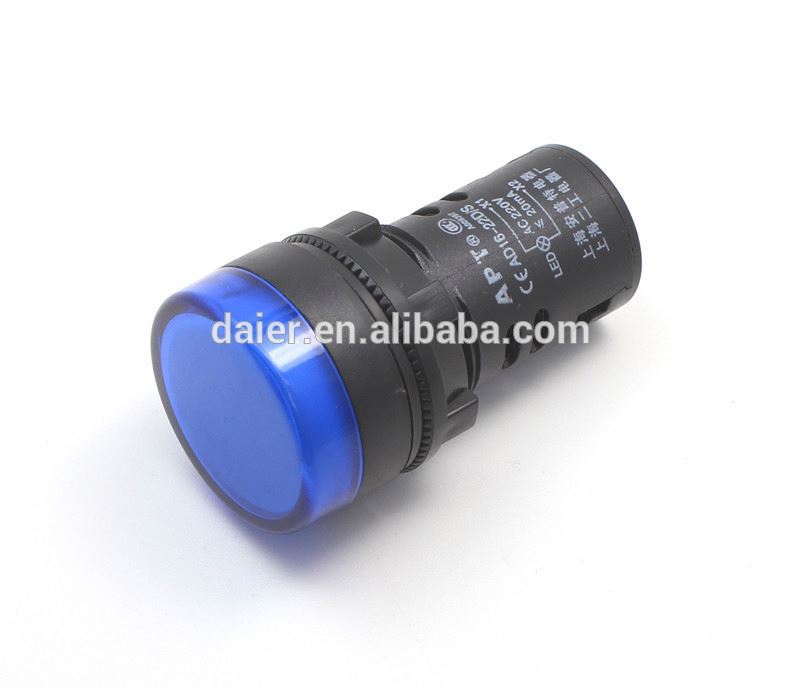 led 22mm color led indicator light 220v ac wire
