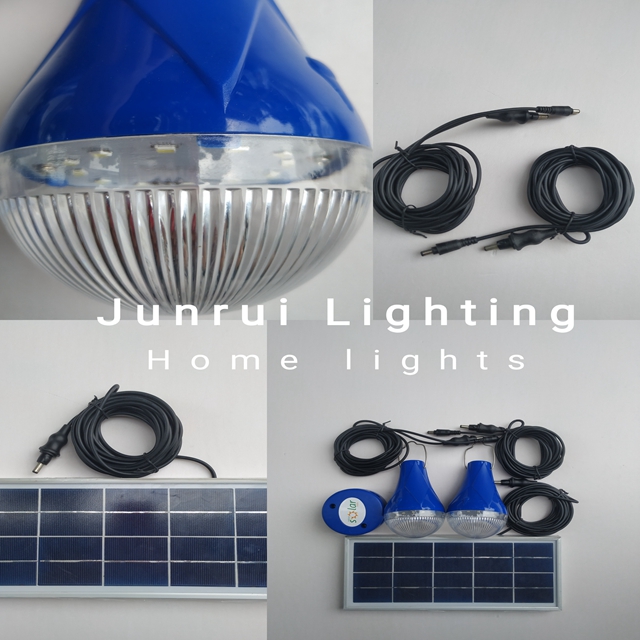 Outdoor Hanging Led solar Garden Lights Portable Solar Camping Tent Light with two lamps (JR-QP02)