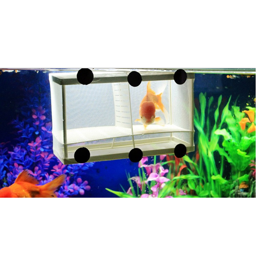 XL / L Fish Breeding Incubator Net Hanging Baby Fingerling Isolation Incubation Box Fish Aquarium Accessory