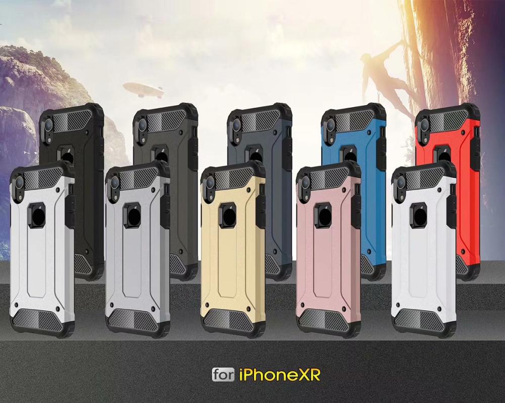 PC+TPU 2in1 shockproof  Armor Hard case For iPhone XR XS XS Max