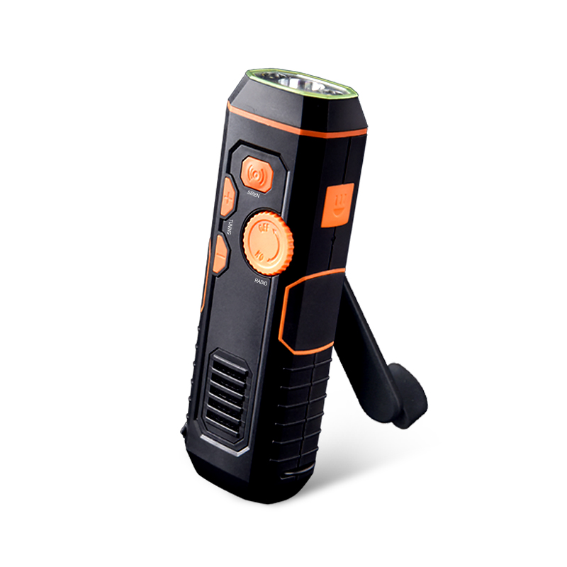 Easy operation Rechargeable Radio Hand Crank AM/FM Radio With Emergency LED Flashlight Torch for Outdoor