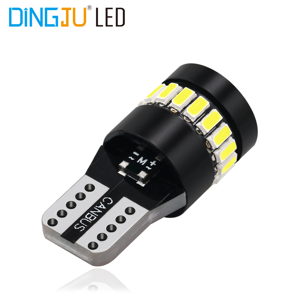 Factory T10 W5w 194 Light 18smd 3014 1smd 3030 Auto Bulb 12v Interior  License Plate Light Instrument Lamp High Quality