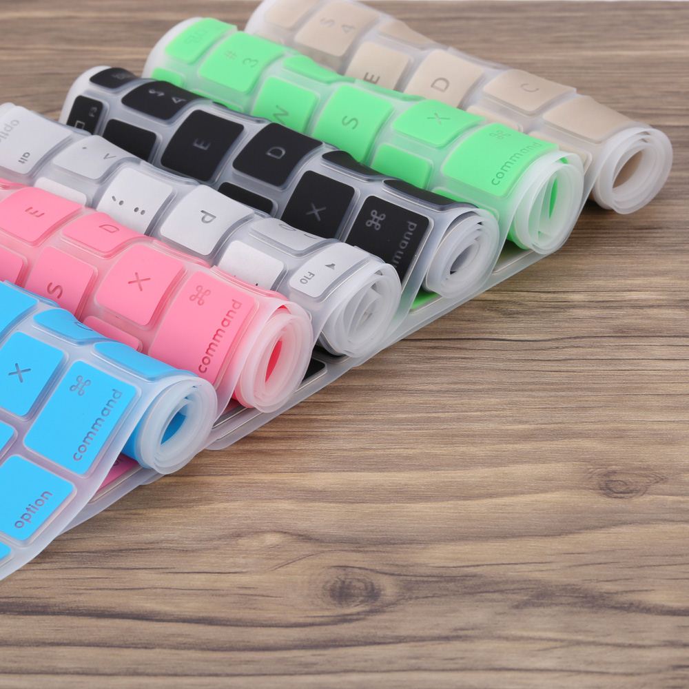 Silicone Anti-dust Ultra-thin Laptop Keyboard Protective Film Cover Sticker Skin US Layout for MacBook Pro 15.4 Retina