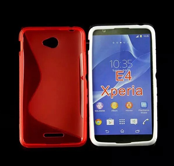 New Phone Case For sony xperia E4 S Line Gel Soft TPU Cover Case