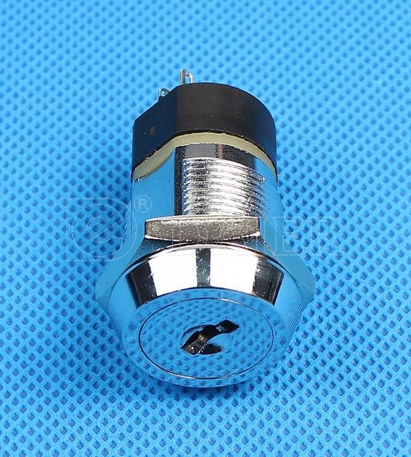 19MM  4PIN DPST  ON OFF Electrical SPDT Key Switch Lock
