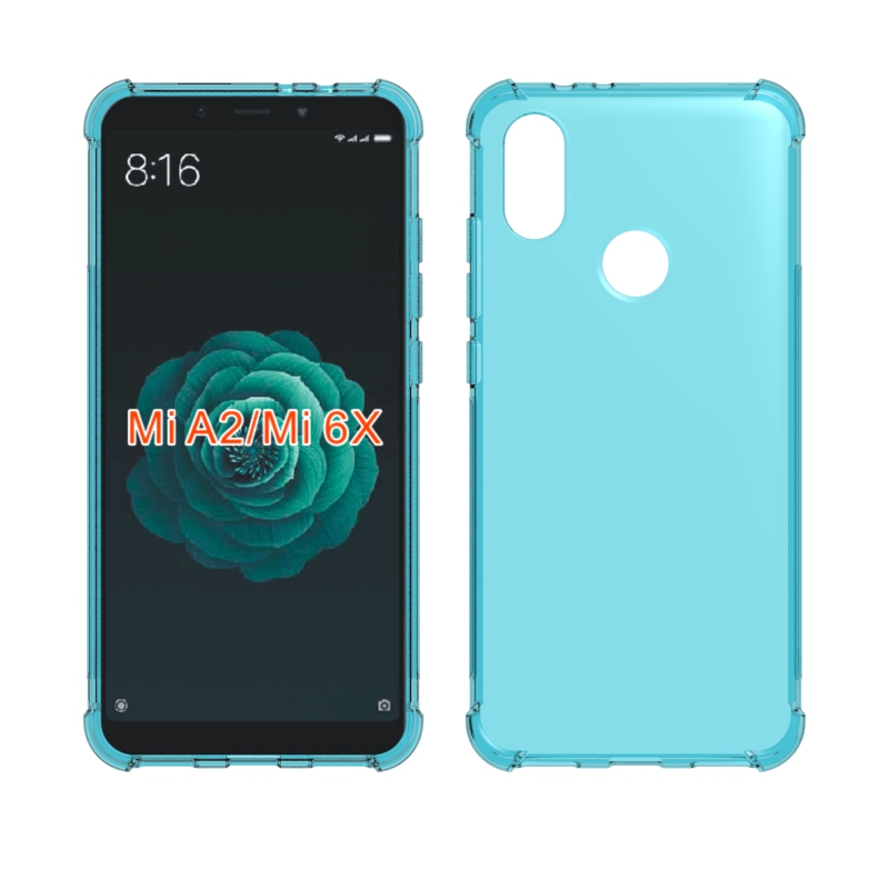 Transparent Shockproof soft Tpu cover case For Xiaomi Mi 6X