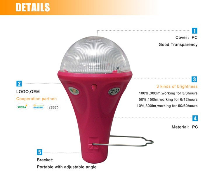 Portable Rechargeable solar led lamp solar home light solar indoor emergency light