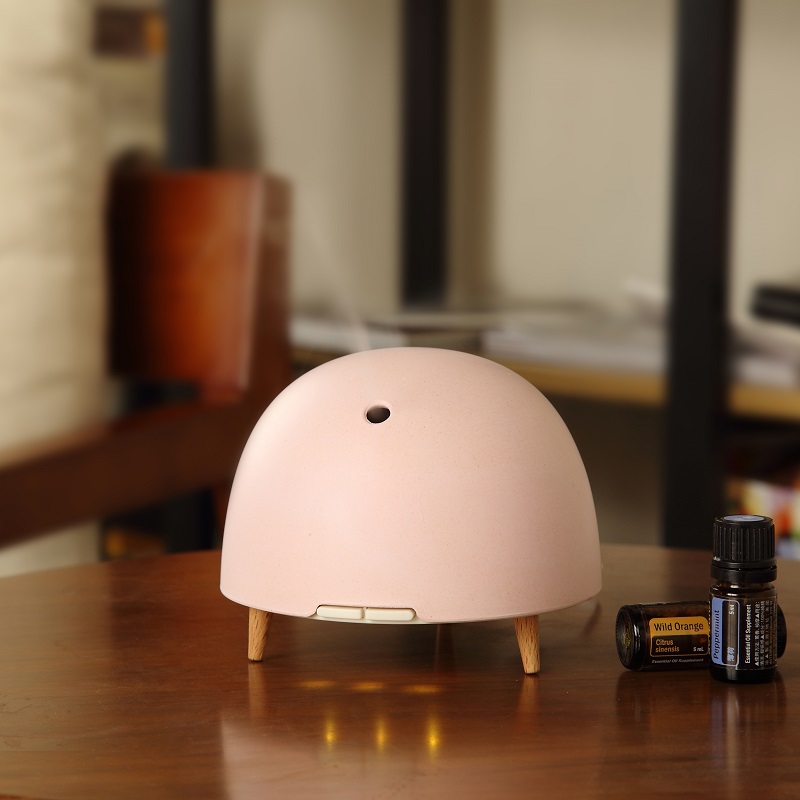 200ml Real Wood Bamboo Fiber Helmet Shape Ultrasonic Home Diffuser Art Naturals Aroma Diffuser-High Quality, Factory Price