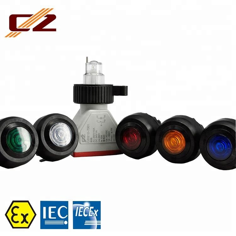 High Brightness Explosion Proof Indicator Light Appliance With Red Yellow Green Blue