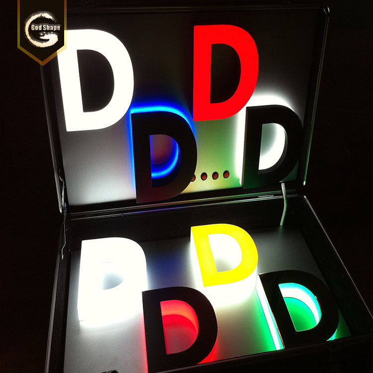 Embedded LED Signs LED 3D multicolor front lit illuminated Channel Letter Sign