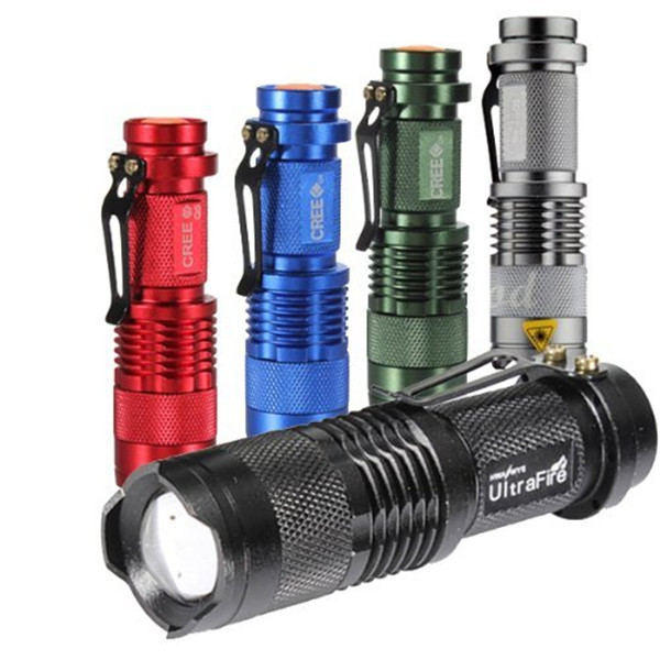 Ultrafire ZOOM T6 LED recharge Flashlight Torch Adjustable Focus Zoom flash Light