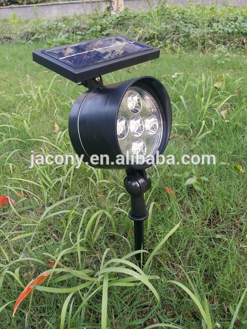 Upgraded High Power 5 12 LED Solar Power LED FloodLight Outdoor Lawn Landscape Path lamp Backyard Flower Bed (CB-D803)