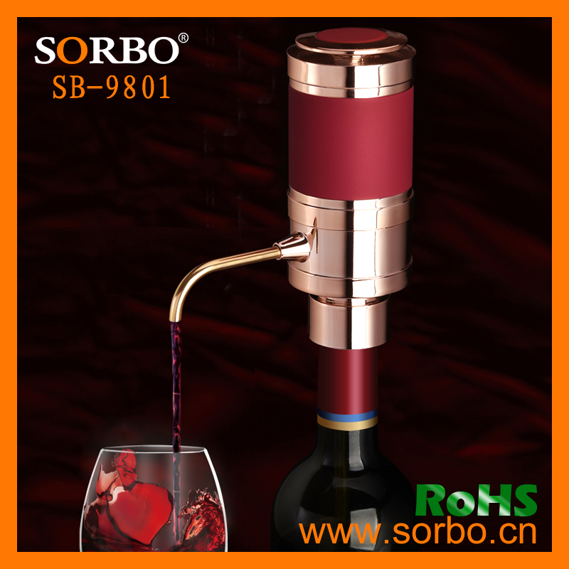 SORBO Factory Price Cheap Wine Decanter,Electric Wine Aerator Decanter,Party Wine Aerator with Aluminium Alloy