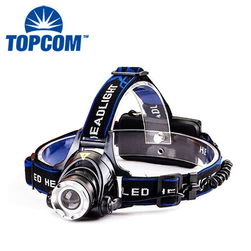 Waterproof Outdoor Hunting Zoomable 3 Modes Super Bright Led Rechargeable Headlamp