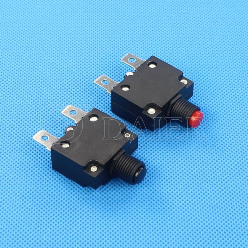 Black 12A 125VAC Miniature Bakelite Circuit Breaker Electrical