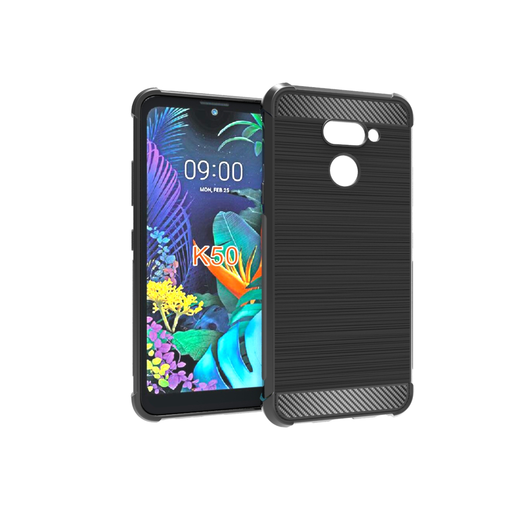 Carbon Fiber Soft Tpu case For LG K50