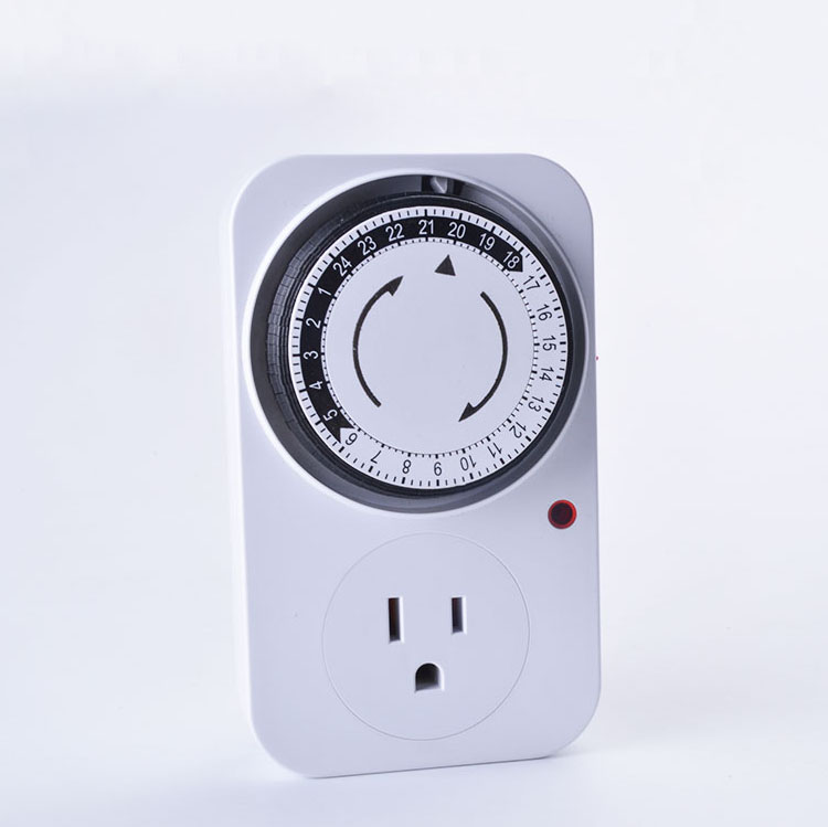 24 Hour Mechanical Timer Switch US standard Socket Mechanical Timer 110V 125V 15A US plug Electrical Program Timer Power Switch