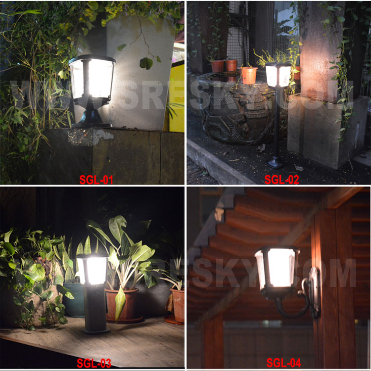 external all in one solaire light lampara jardin solar lighting