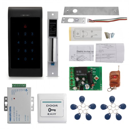 Door RFID Entry Touch Key Access Control System Kit Lock Set