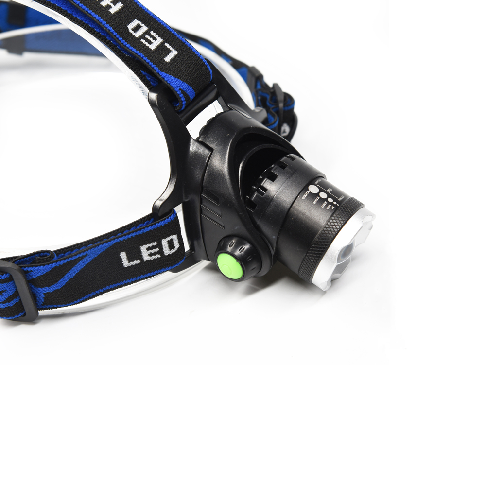 Zoomable 3 Modes Super Bright LED Hands free 10W T6 Headlamp for hunting