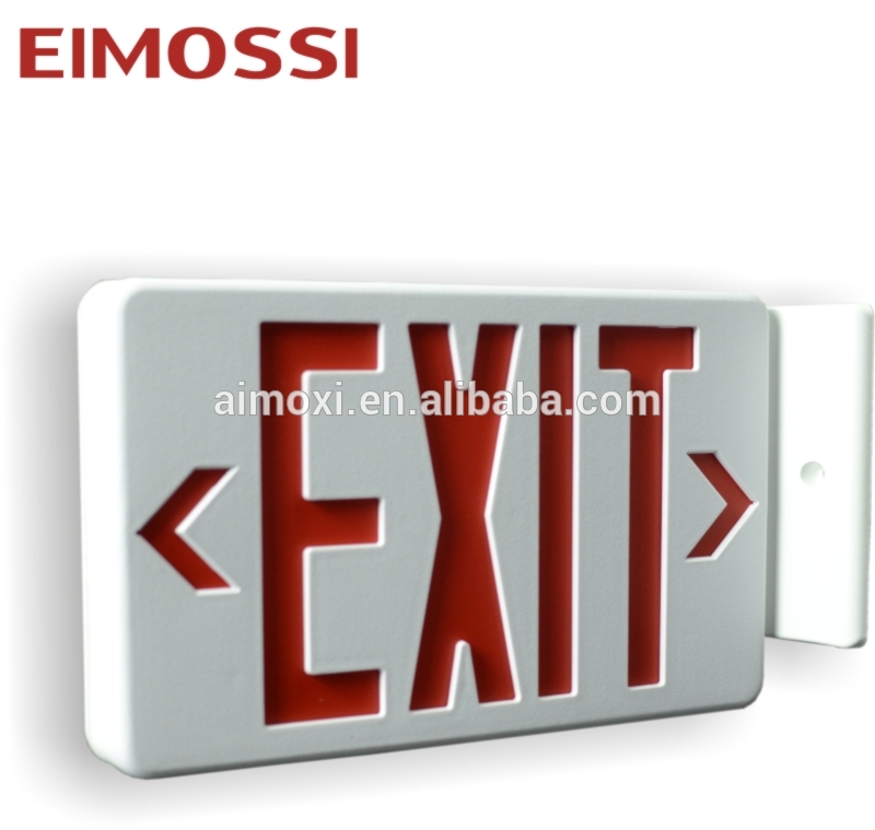 3H double sided led exit sign battery backup