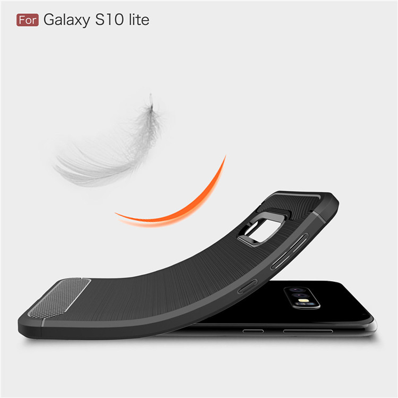 Carbon Fiber Tpu case For Samsung galaxy S10 Lite Soft CF Cover