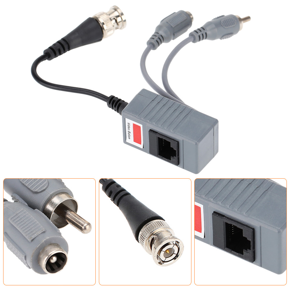 CCTV Camera Audio Video Power Balun Transceiver BNC UTP RJ45 with Audio Video and Power over CAT5/5E/6 Cable