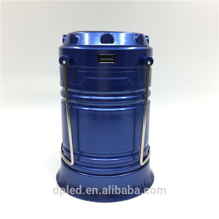 China factory solar rechargeable camping lantern 5800t with usb mobile charger