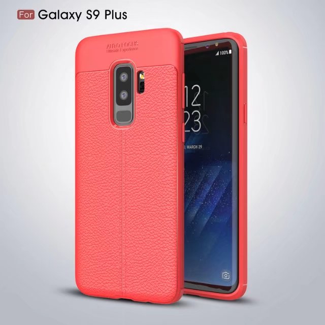 New Design Carbon Fiber Lichee Pattern For Samsung Galaxy S9 S9 Plus Soft TPU Case For Samsung Galaxy S9 S9 Plus