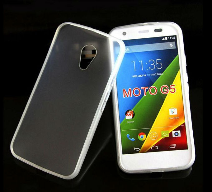 In stock Jelly TPU Back Cover Case for motorola G5